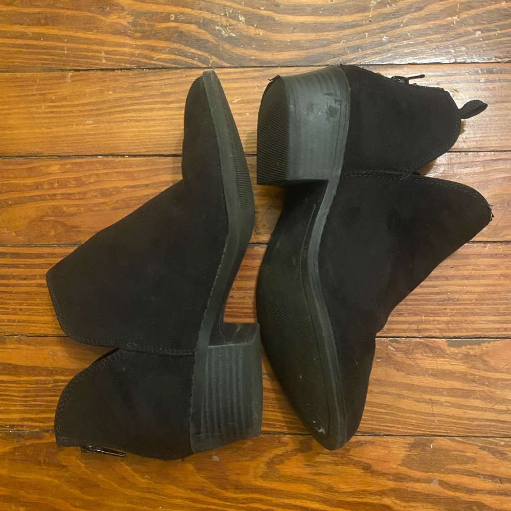 Old Navy Black Boots with Slip-On Style and Comfortable Fit